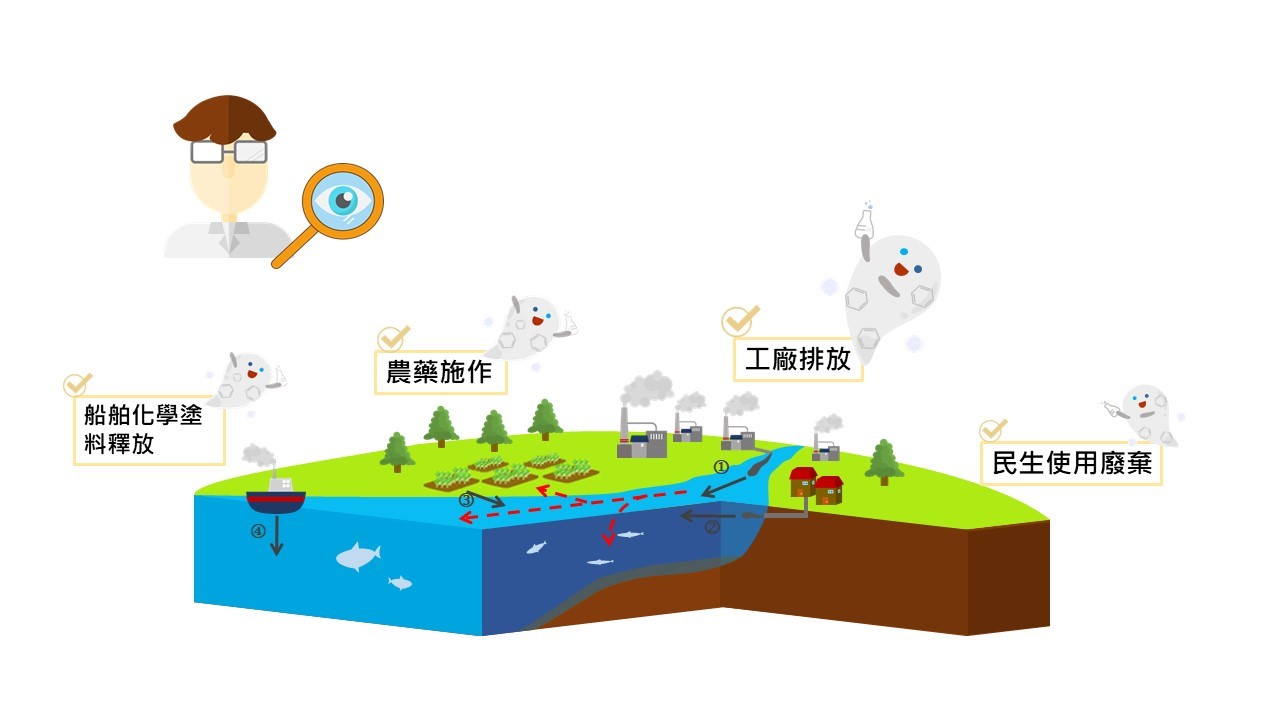圖1 化學物質環境流布示意圖