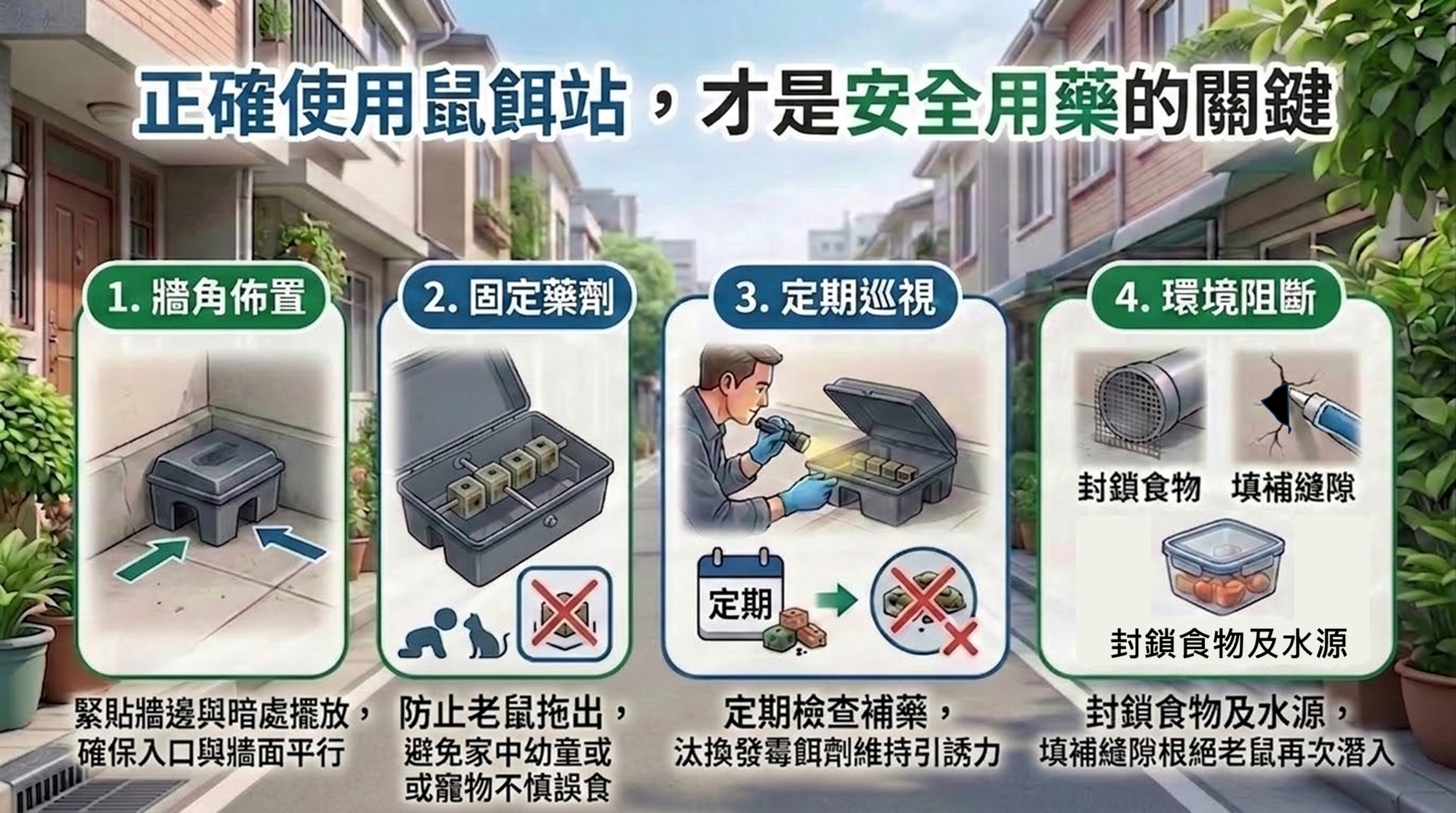 圖卡-正確使用鼠餌站圖卡