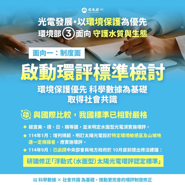 檢視「114-10-17 【光電發展・以環境保護為優先】